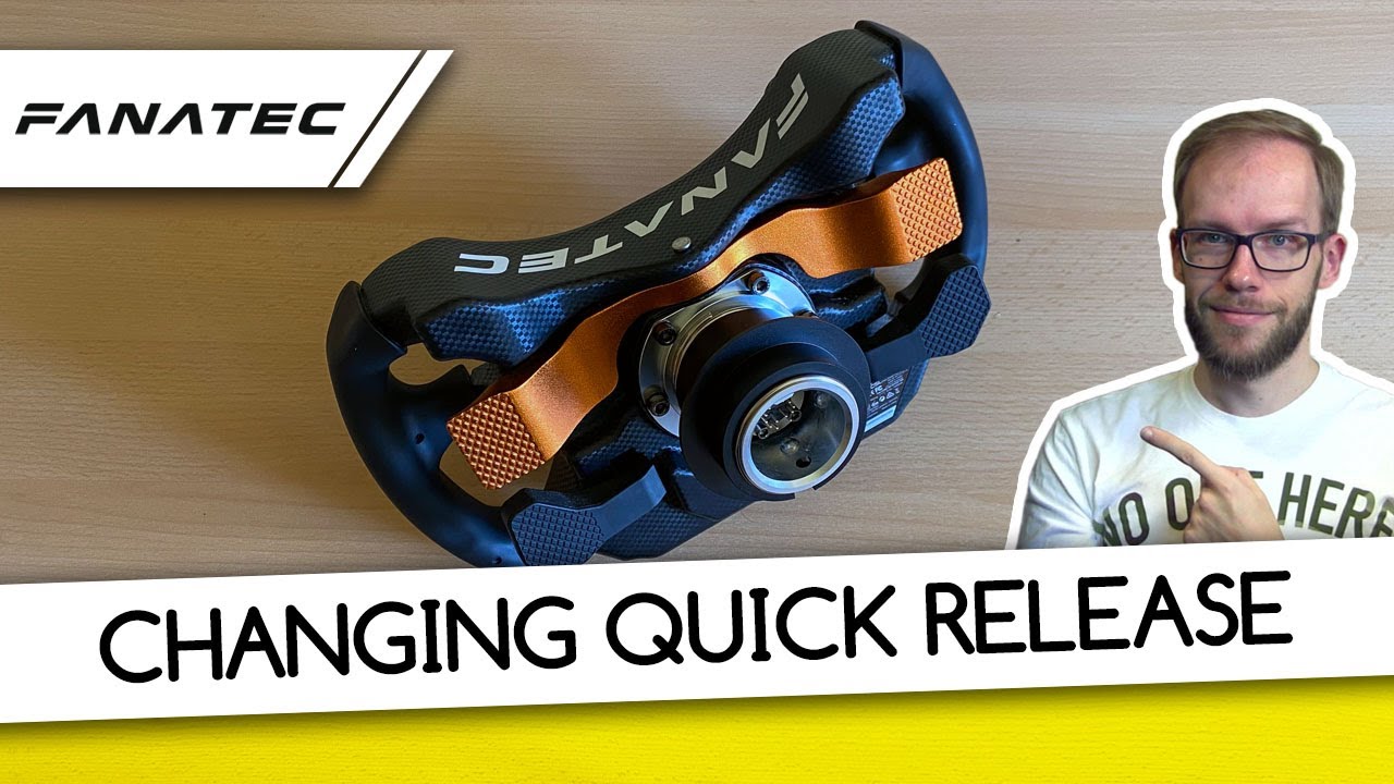 Exchanging the Quick Release on Fanatec McLaren GT3 V2 Simracing Wheel