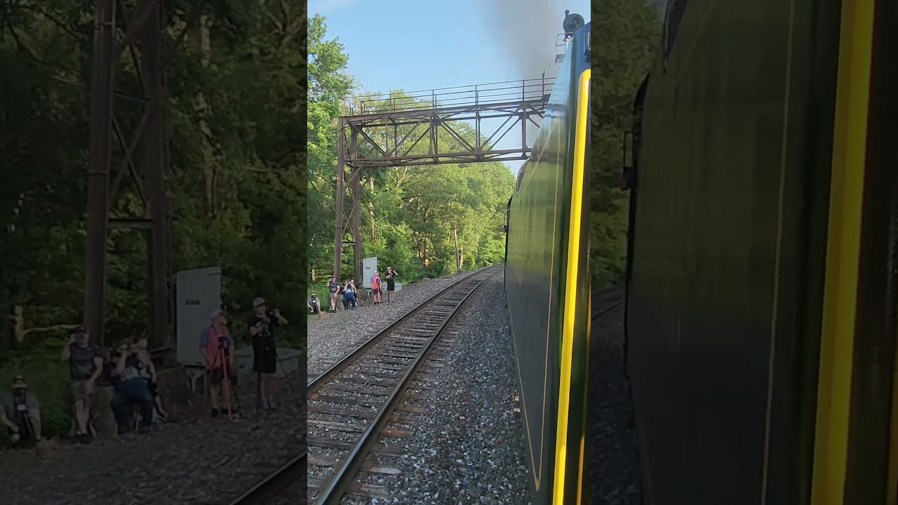 Reading 2102 STOMPING out of Penobscot w/ Whistle! #steamlocomotive #steamtrain