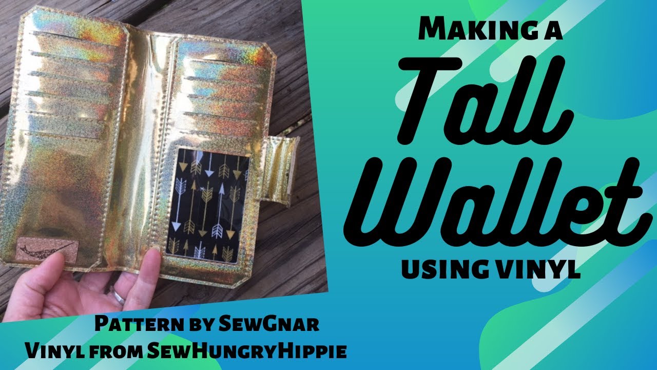 Sewing Session: Making a Tall Wallet out of Vinyl