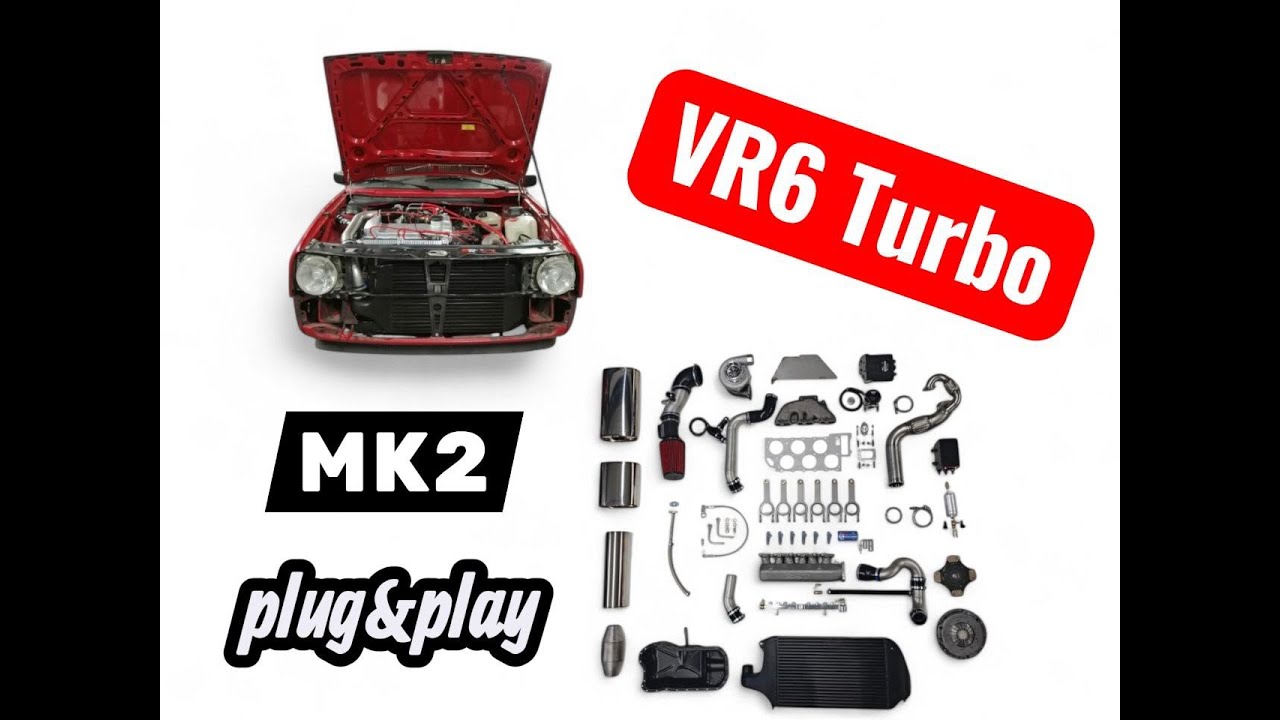 Golf2 VR6 Turbo Kit plug&play 500PS+