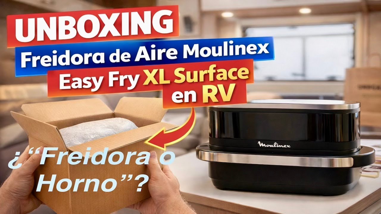 La compañera ideal🧑‍🍳 en AUTOCARAVANA O CAMPER 🚐| Air Fryer Moulionex