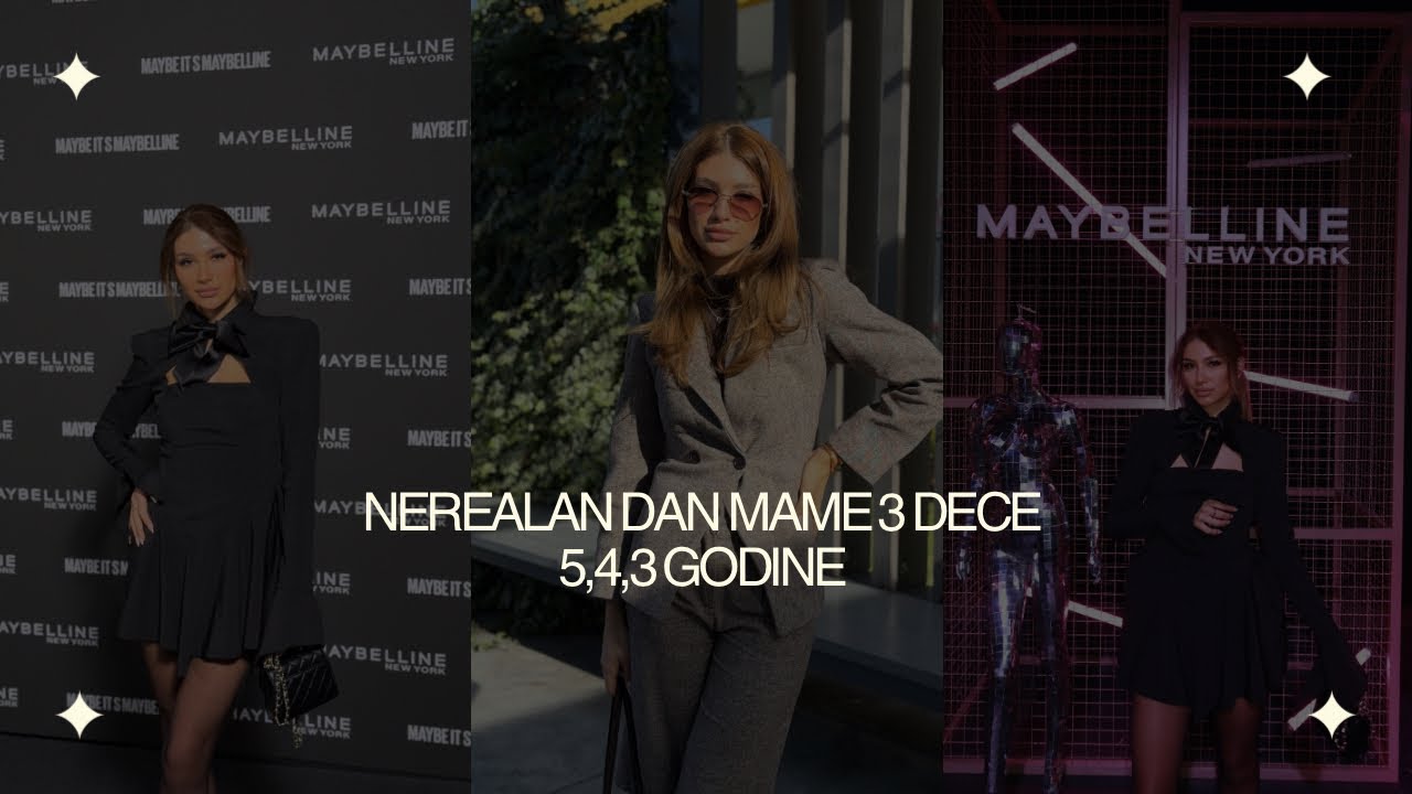 Nerealan dan mame 3 dece 5,4,3g (slikanje,Maybellinov event,nova boja kose )