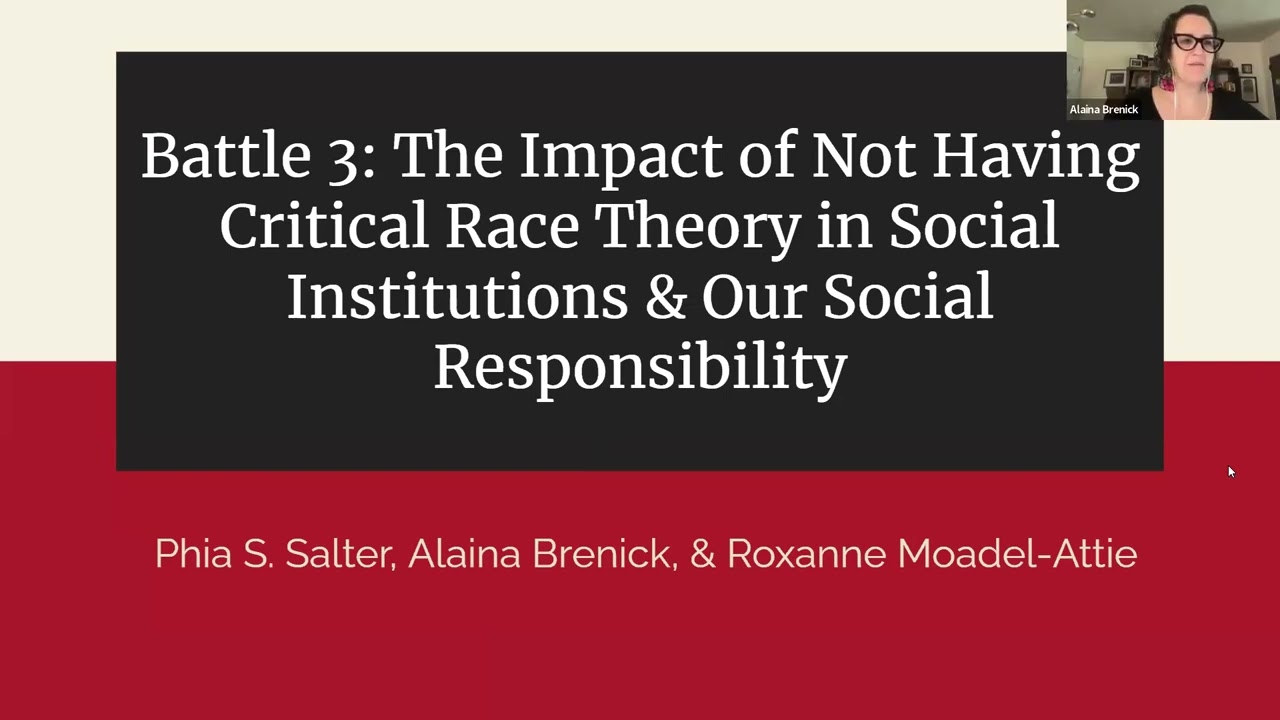 The Impact of Not Having Critical Race Theory in Social Institutions and Our Social Responsibility