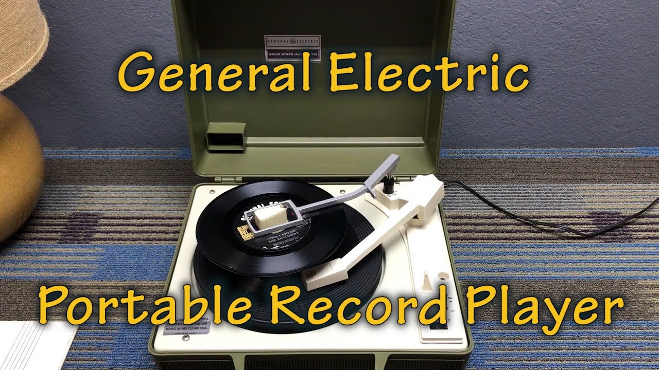 General Electric Portable Record Player