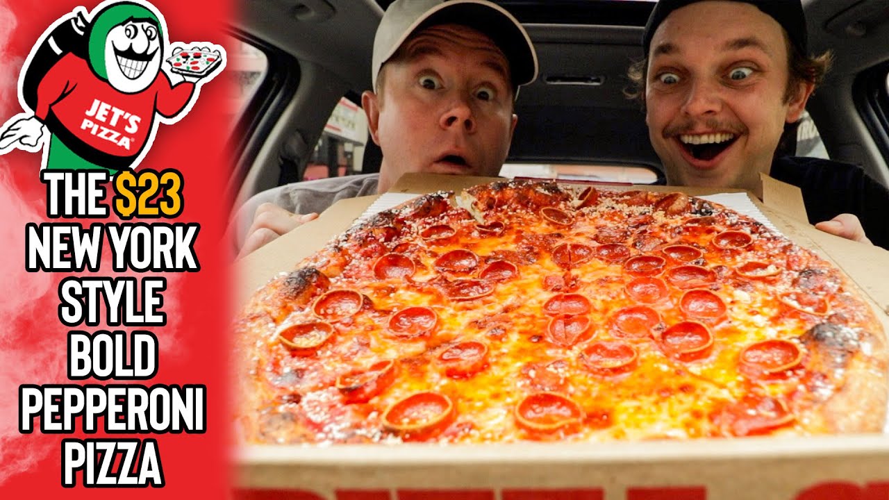 The Most Slept-On Chain Pizza Today | Eating Jet's Pizza's $23 NY-Style Bold Peppperoni Pizza 🍕