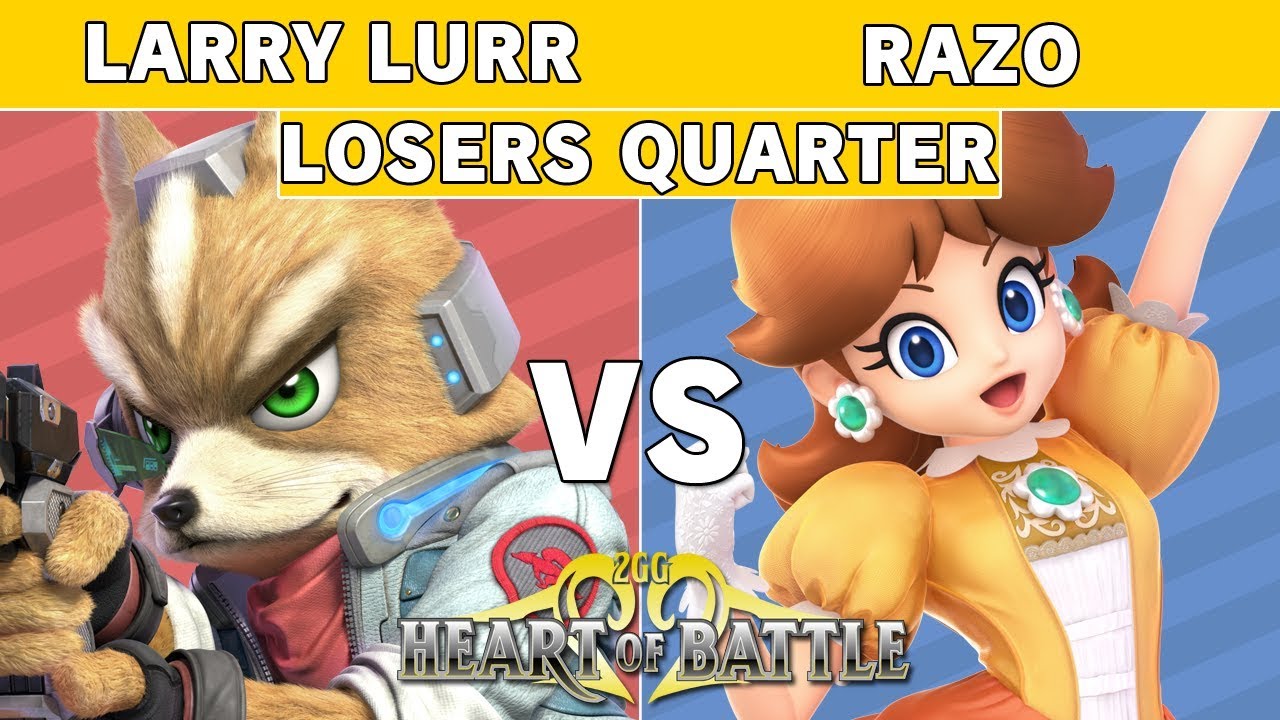 Heart of Battle -  Larry Lurr (Fox) vs Razo (Daisy) Top 8 Losers Quarter - Smash Ultimate