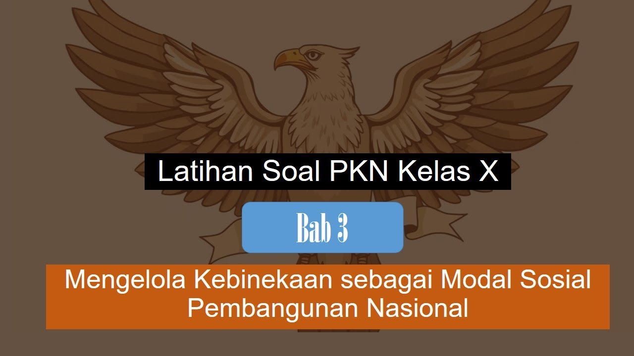 Latihan Soal PKN Kelas X Bab 3 