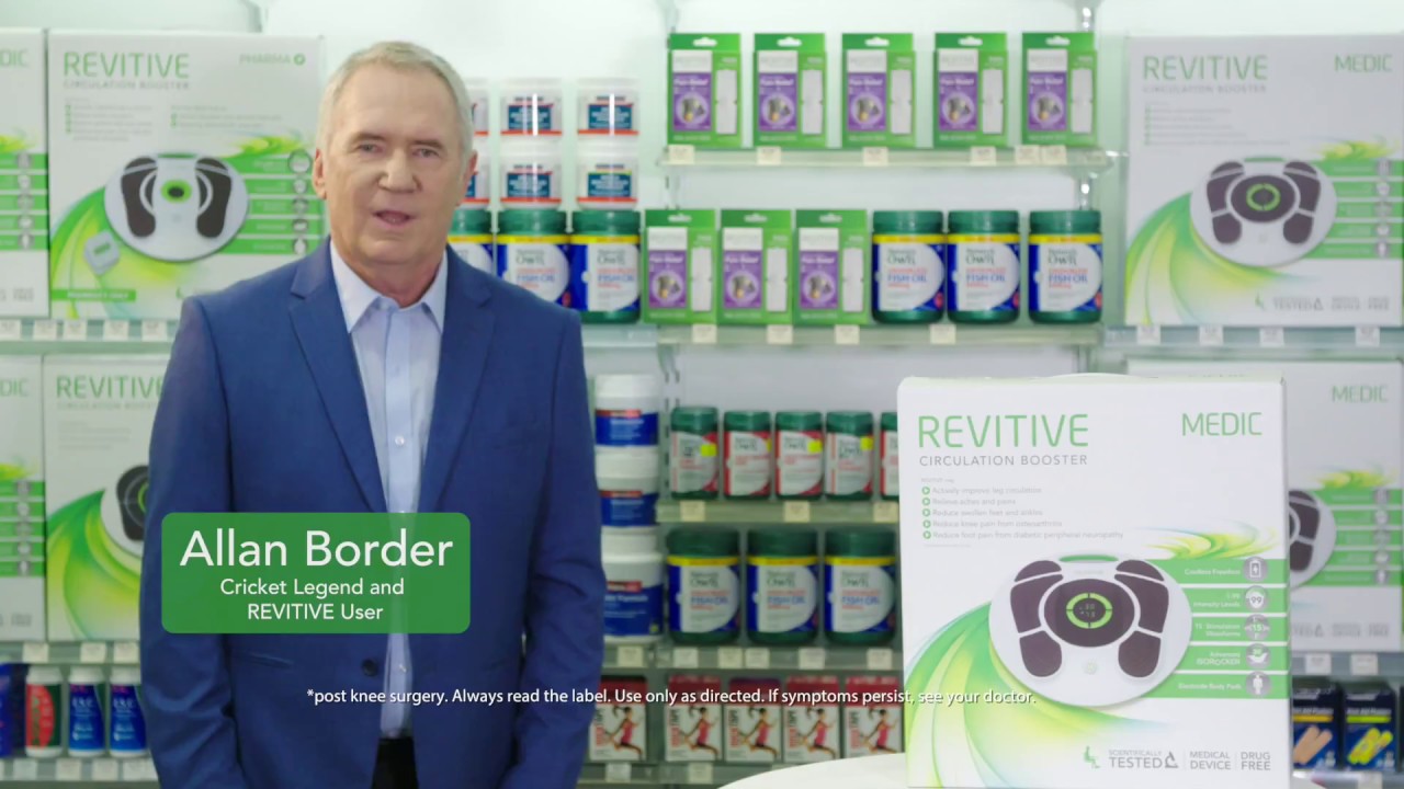 Actegy Health - Revitive Medic Circulation Booster Allan Border TVC