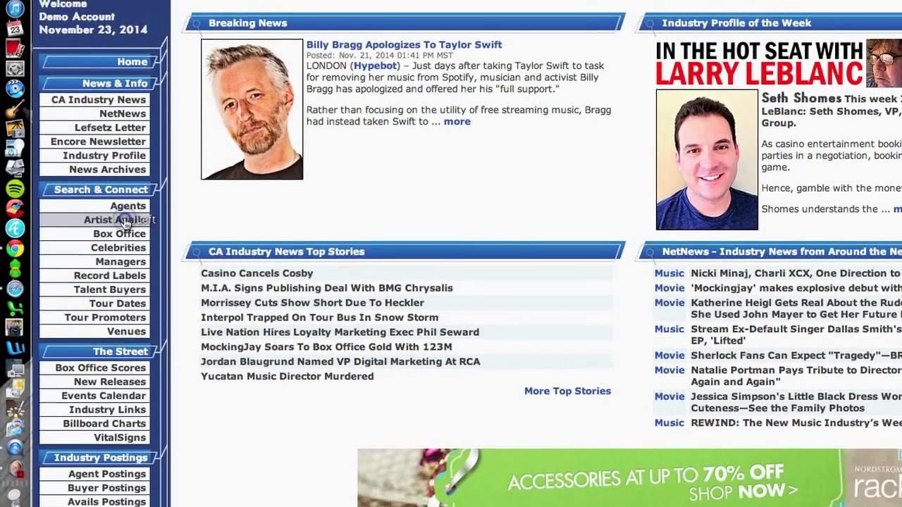 CelebrityAccess Tutorial
