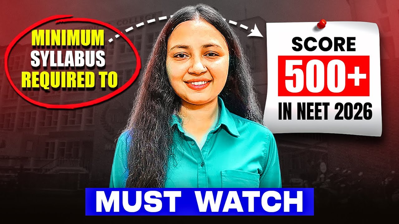 How to Score 500+ Marks in NEET 2026 | My Proven Strategy 🔥