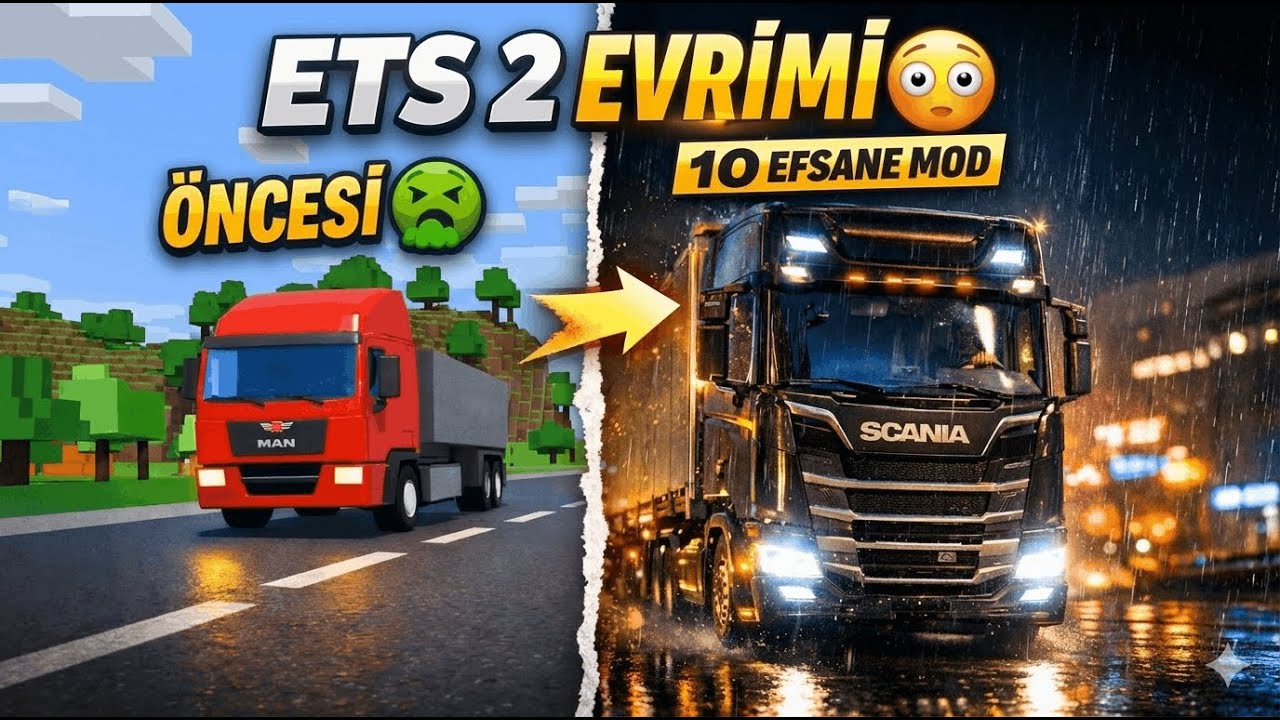 ETS 2 En İyi 10 Mod 😳 | Oyunu Baştan Yazan Detaylar!