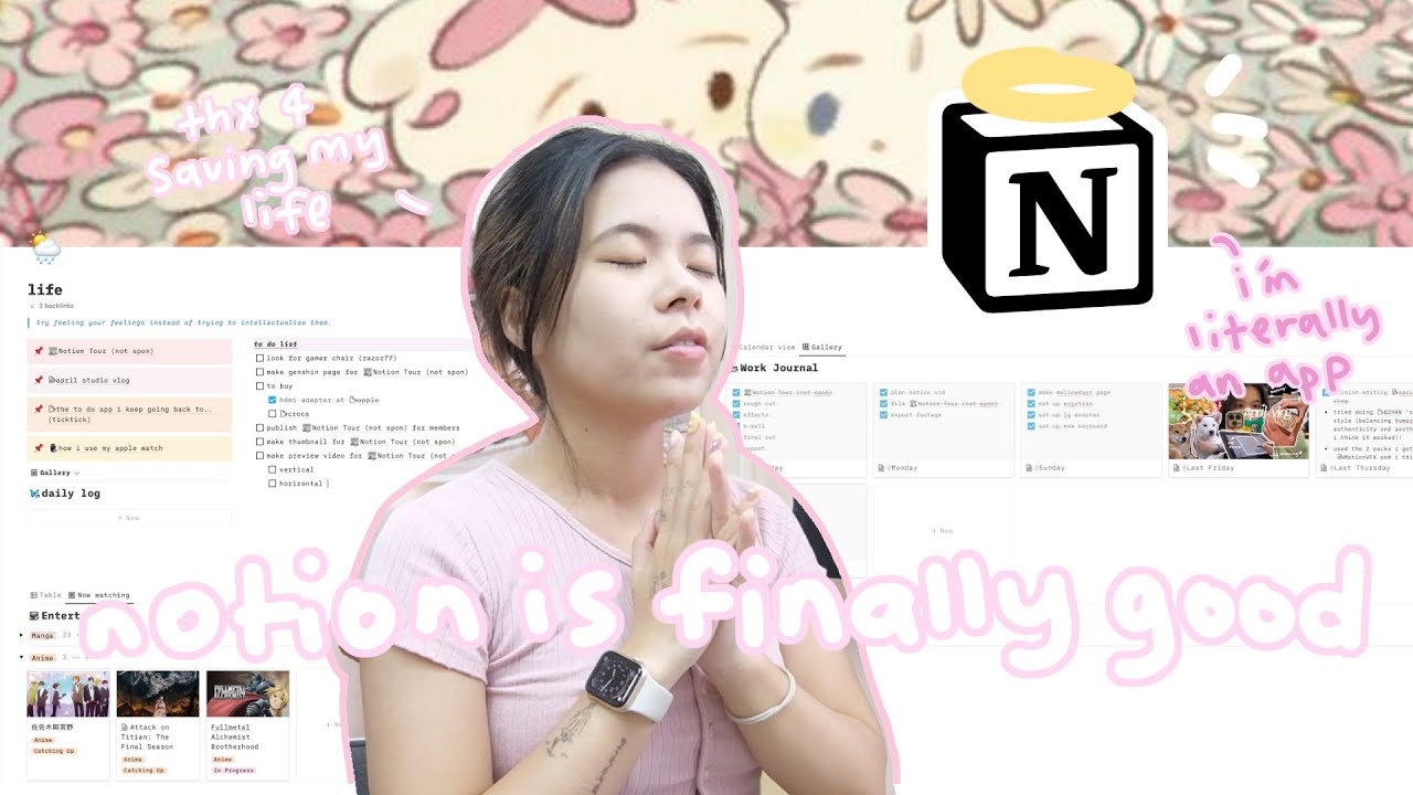 how i use notion (not spon) 💭notion tour