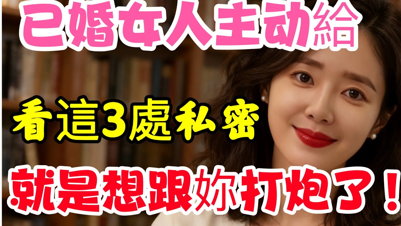 已婚女人，願意給妳看“這 3 處私密”，就是想跟妳運動了#分享 #大熱門 #感情 #正能量 #男女行動 #男女相處 #告別 #情感