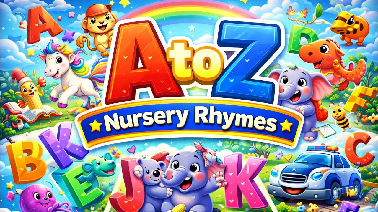 Alphabet A to Z for Kids Song|New Nursery Rhymes 4K| ABC Learning with Pictures#cartoon#kidsrhymes