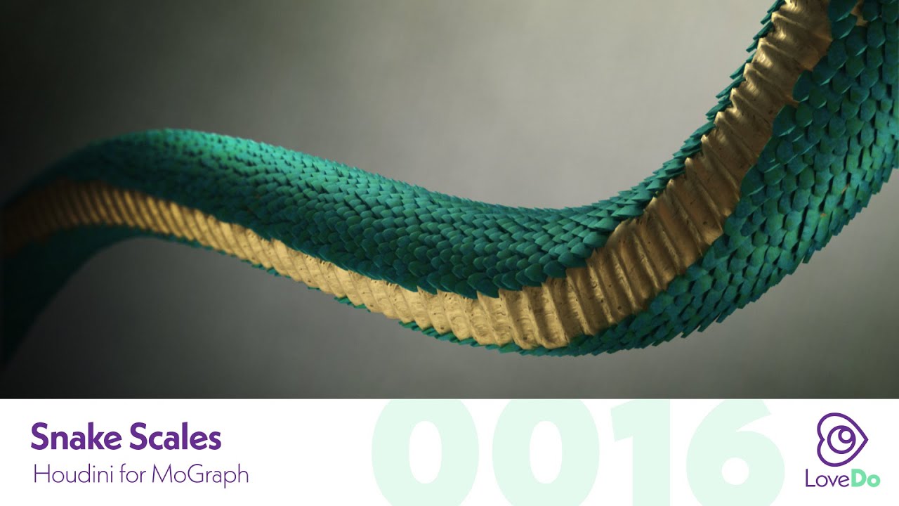 Snake Scales - Houdini For MoGraph Ep0016