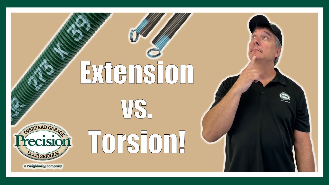 Garage Door Extension Springs vs. Torsion Springs - What's the Difference?