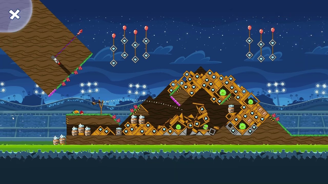 Angry Birds Friends Level 10 Tournament 1787 TWO stars NO POWER-UP walkthrough 2026-07-16