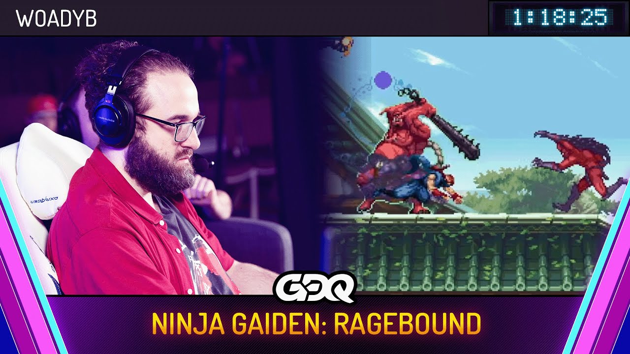 Ninja Gaiden: Ragebound by Woadyb in 1:18:25 - Awesome Games Done Quick 2026