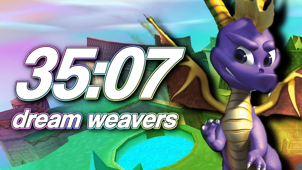 Spyro 1 Any% Dream Weavers Split PB - 35:07 (36:37 Pace)