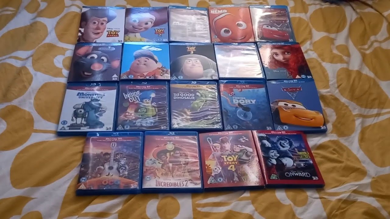 Pixar Animation Studios 19-Movie Collection Blu-ray 3D Unboxing