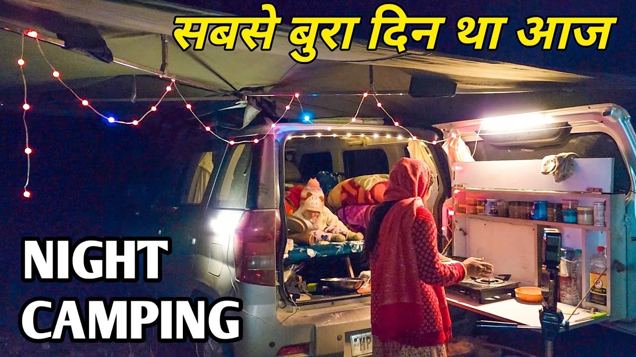 491 / आज हुआ असली एडवेंचर 🥶 Night camping near Jalori pass. WINTER SPITI