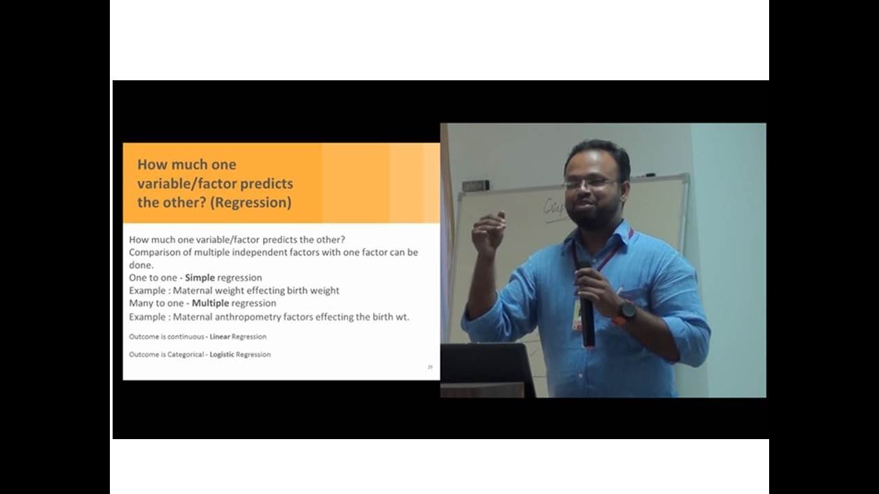 Choice of Statistical Test Part 2/2 - Dr Rock Britto
