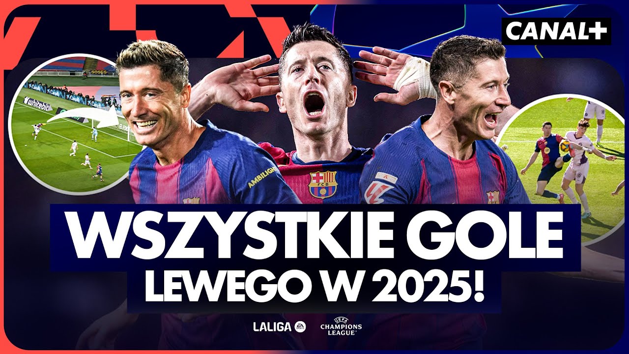 TAK STRZELAŁ LEWY! WSZYSTKIE GOLE ROBERTA LEWANDOWSKIEGO W 2025 W LALIGA I UEFA CHAMPIONS LEAGUE!