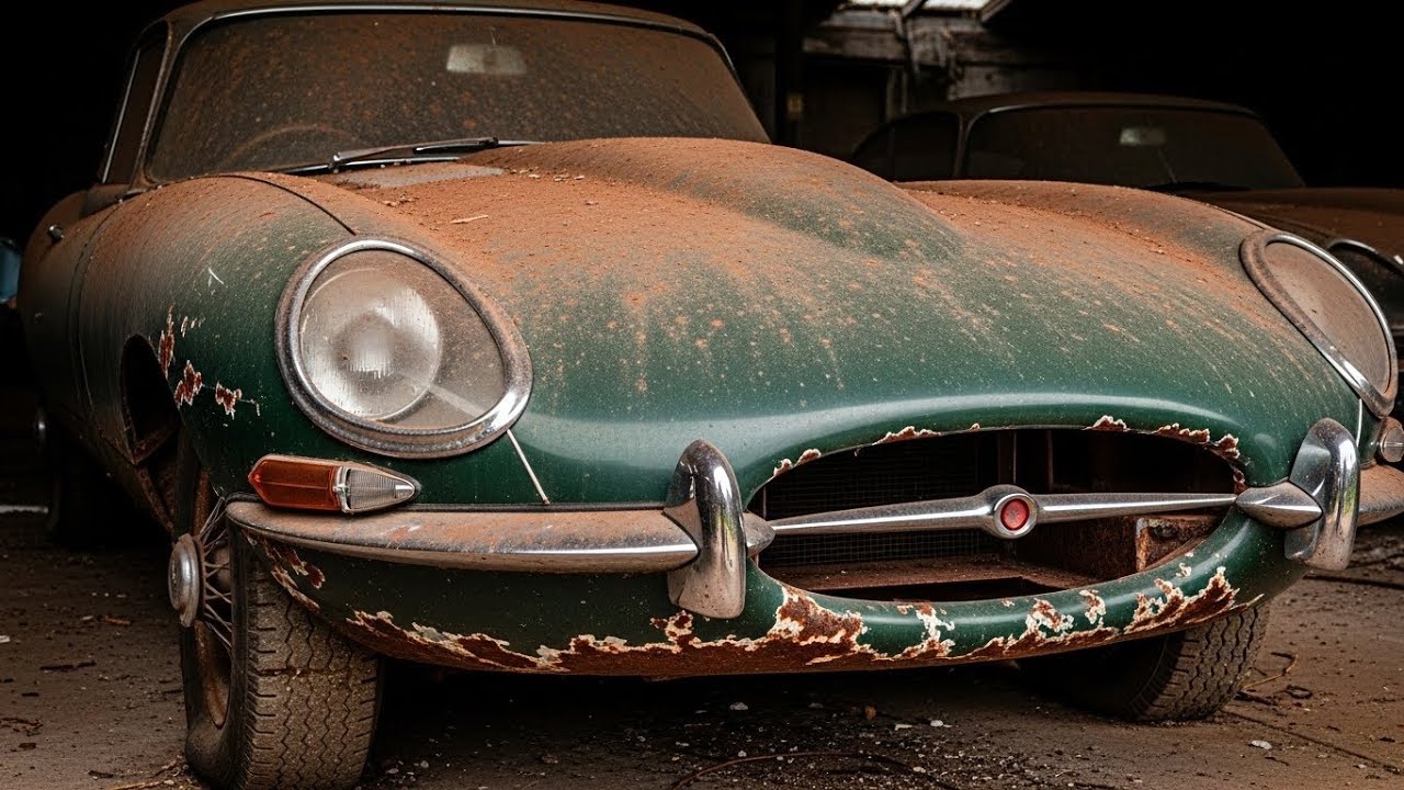 ASMR Abandoned Jaguar E-Type 1961 Restored to Perfection