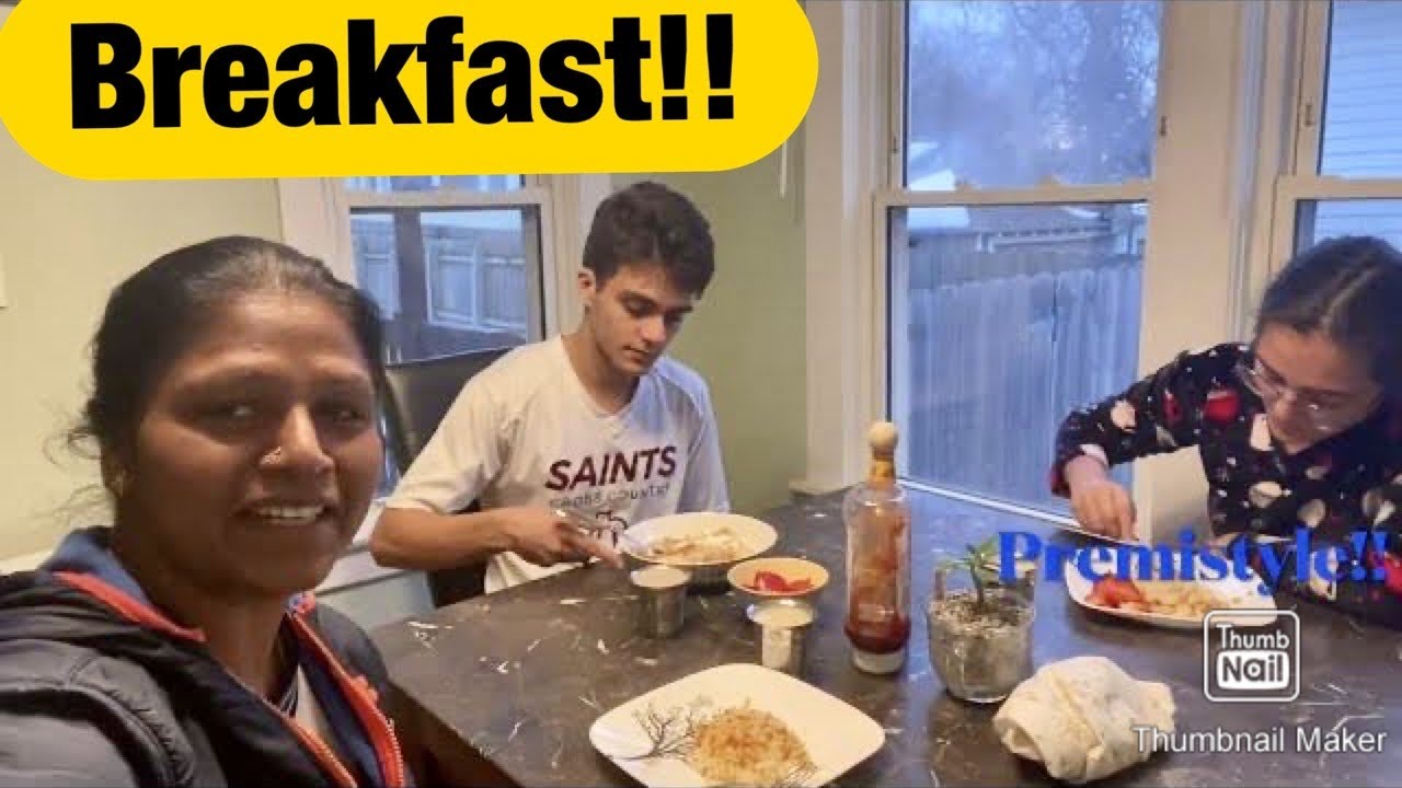 Breakfast With  My Two College Kids!! #vlogs #tamil #tips