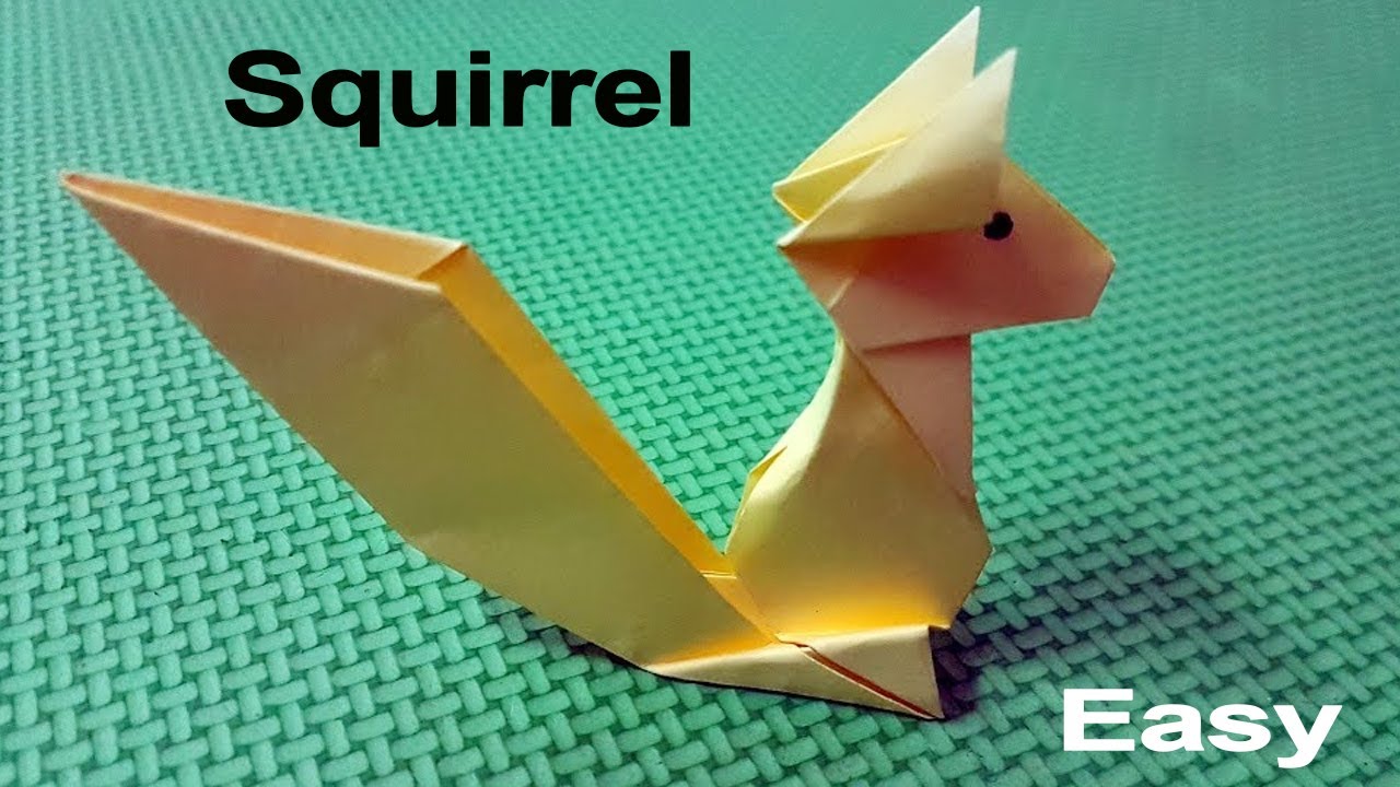 Cool Origami SQUIRREL - Origami easy tutorial