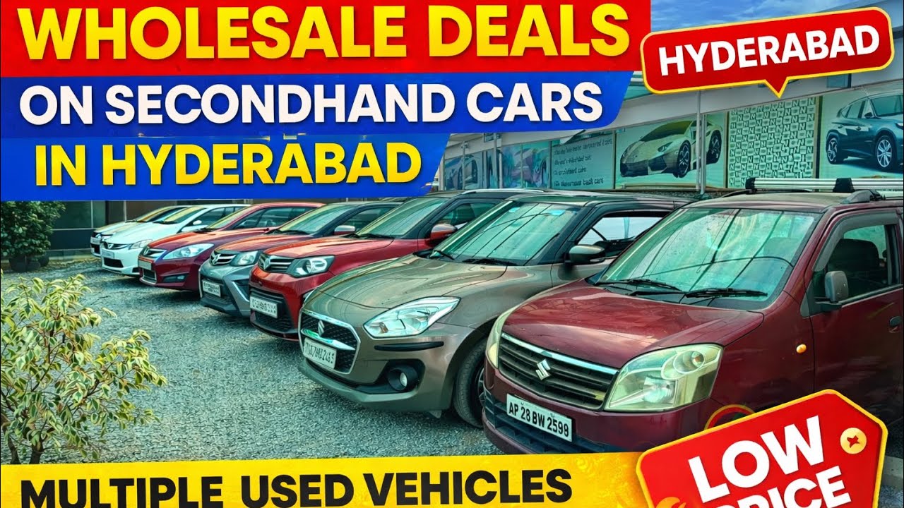 Wholesale Deals on Secondhand Cars in Hyderabad | Multiple Used Vehicles at Lowest Price