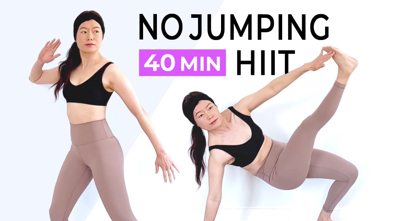 40 MIN NO-JUMPING FULL BODY BURN & TONE WORKOUT / Low-Impact HIIT / No Repeat / No Equipment