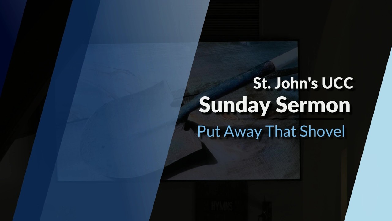 Put Away That Shovel | Sunday Sermon | March 1st, 2026