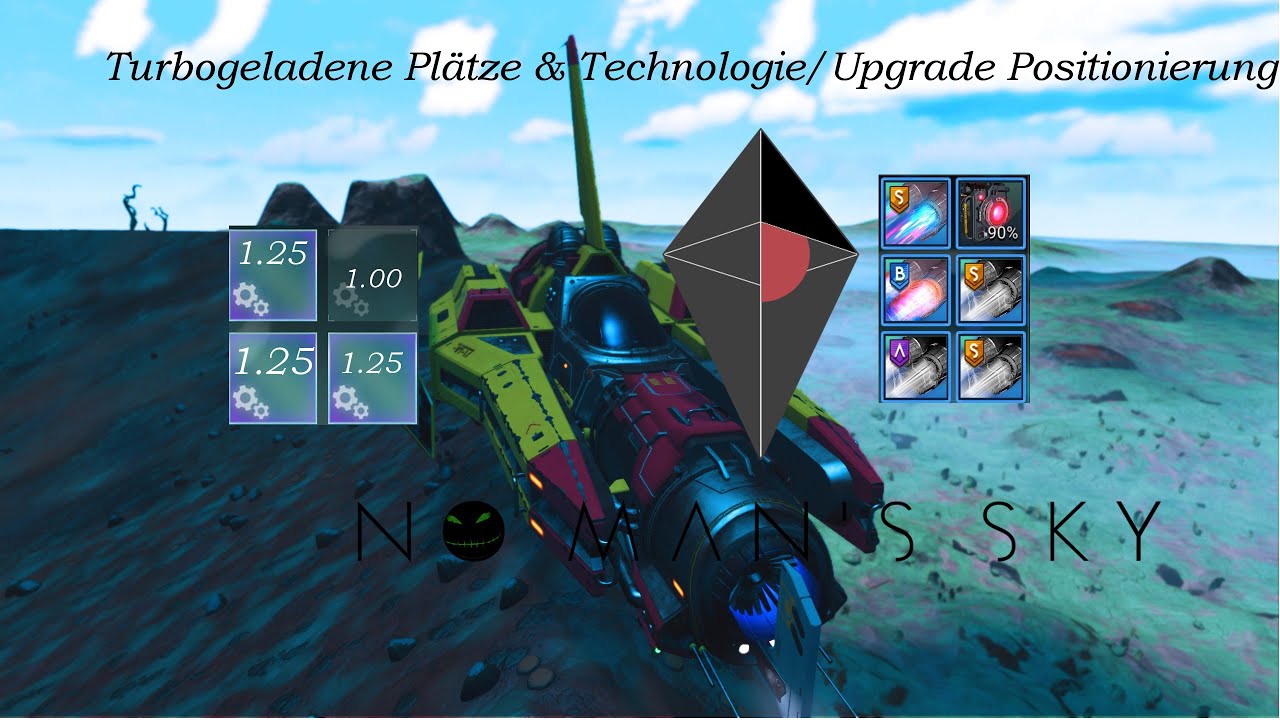 No Man's Sky - Turbogeladene  Plätze und Technologie/Upgrade Positionierung