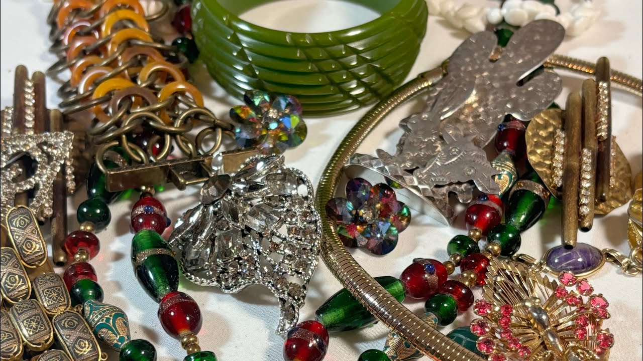 Mystery Jewelry Unboxing PT 2 - RARE Designer & Bakelite