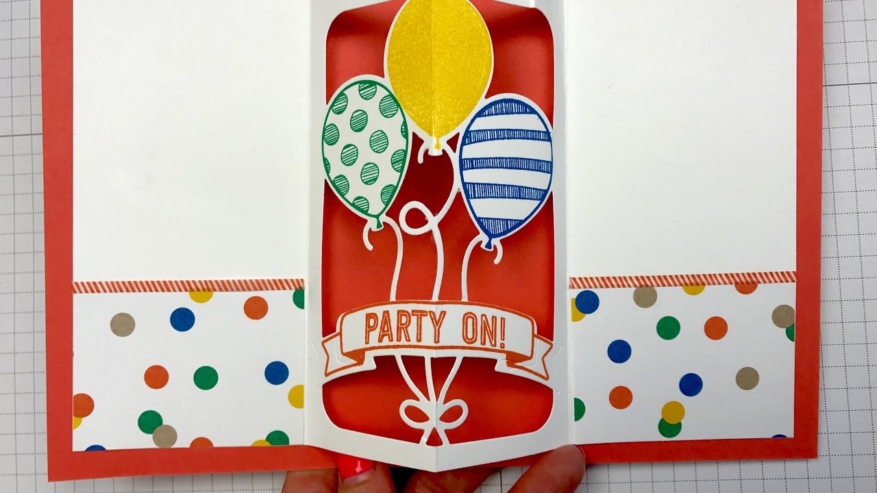 Stampin' Up! How to use the Pop-up Ballons dies.