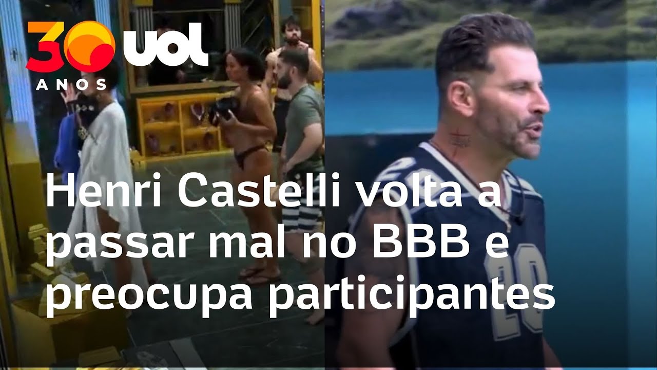 Henri Castelli retorna ao BBB 26, mas passa mal novamente e preocupa participantes