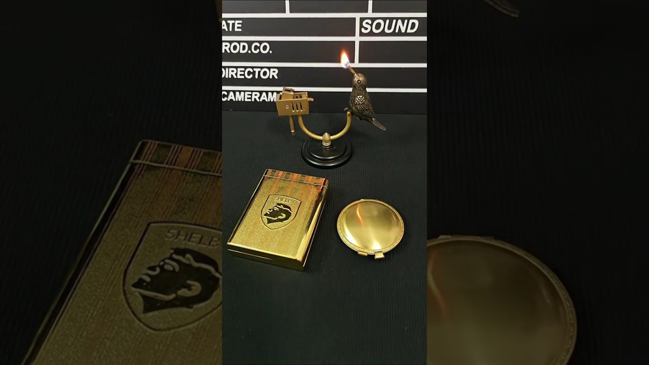 Gold colored lighter suit