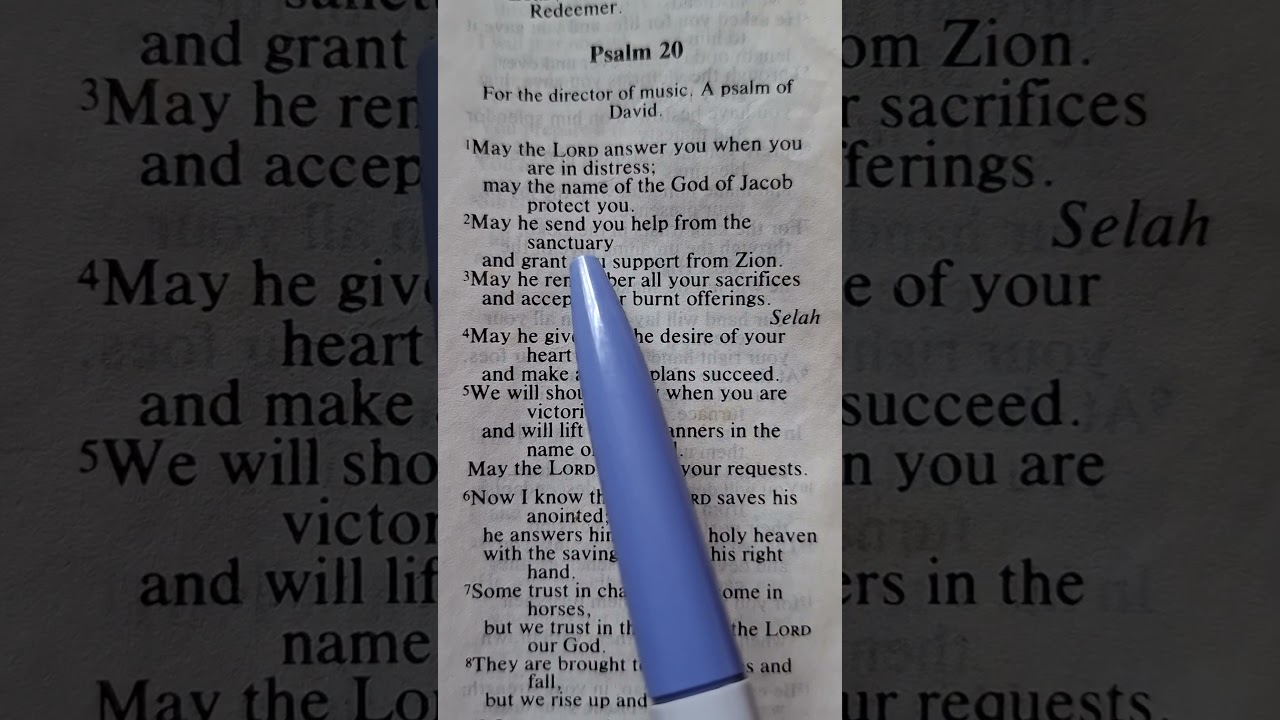 PSALM 20:1-3|Book 1| Bible Verses that will calm your heart and mind💗🙏