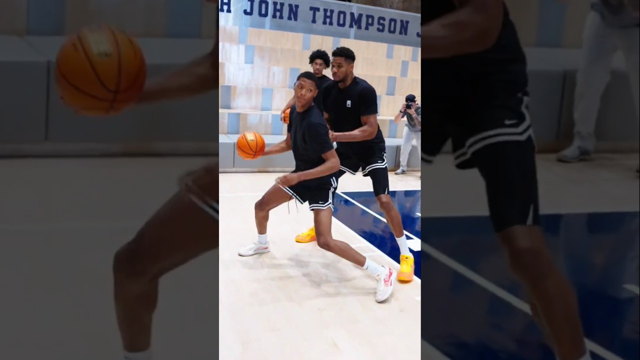 Ace Bailey Working Out With Giannis 👀📝