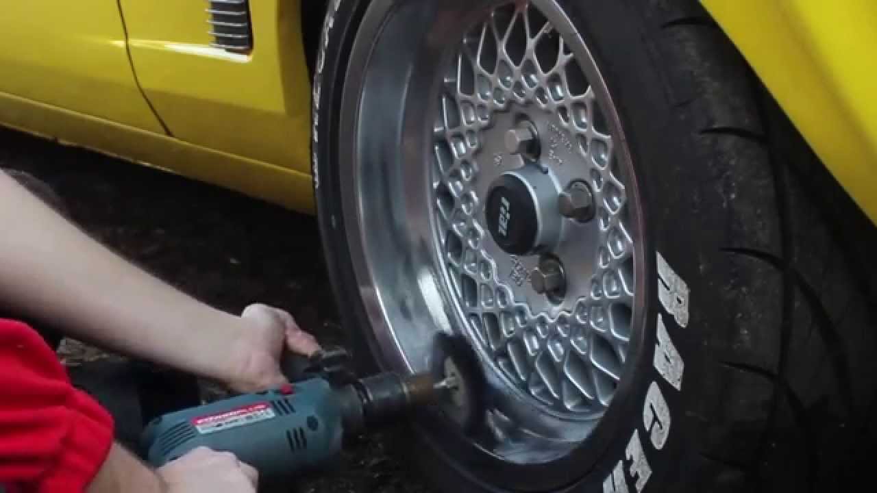 Felgenbett Polieren mit Bohrmaschine - Anleitung Tutorial Film