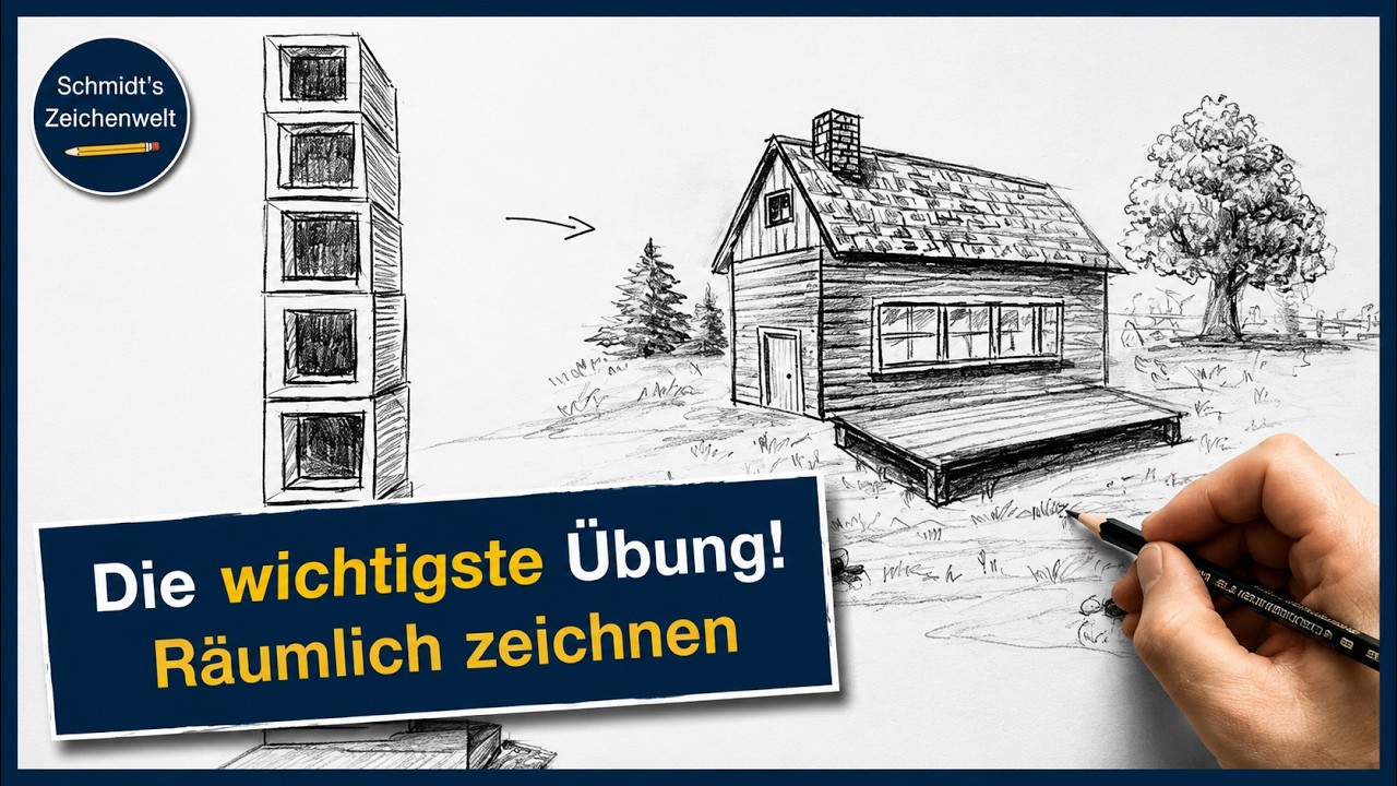 Die wichtigste Übung, um räumlich zeichnen zu lernen