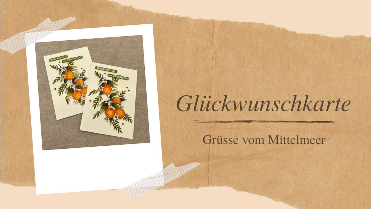 Grüsse vom Mittelmeer - Glückwunschkarte mit Stampin´Up! Produkten