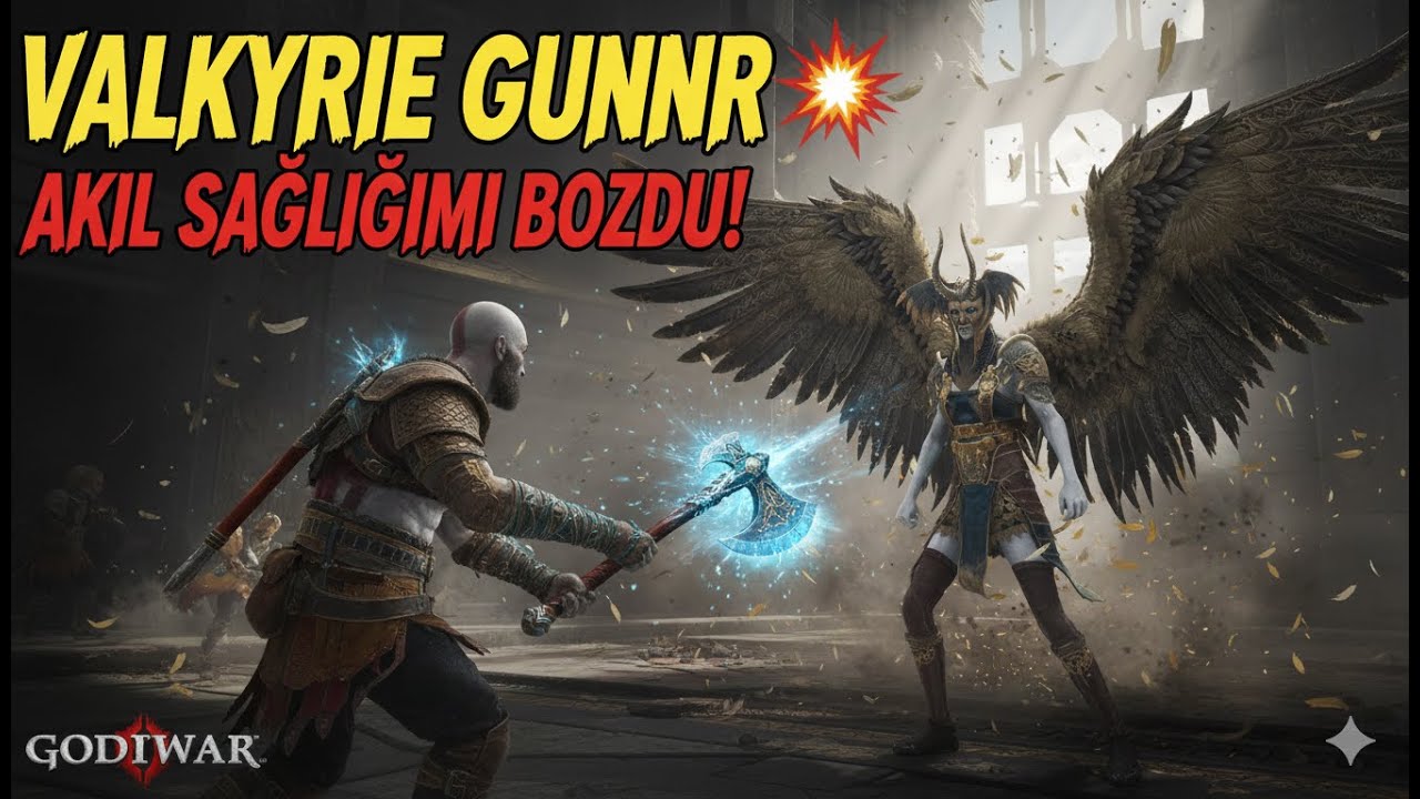 God of War Gunnr Boss Fight | Valkyrie Gunnr Nasıl Yenilir? (Zor Savaş)