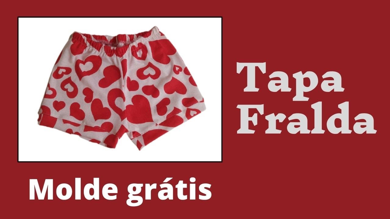 TAPA FRALDA - molde grátis  - Aula #6