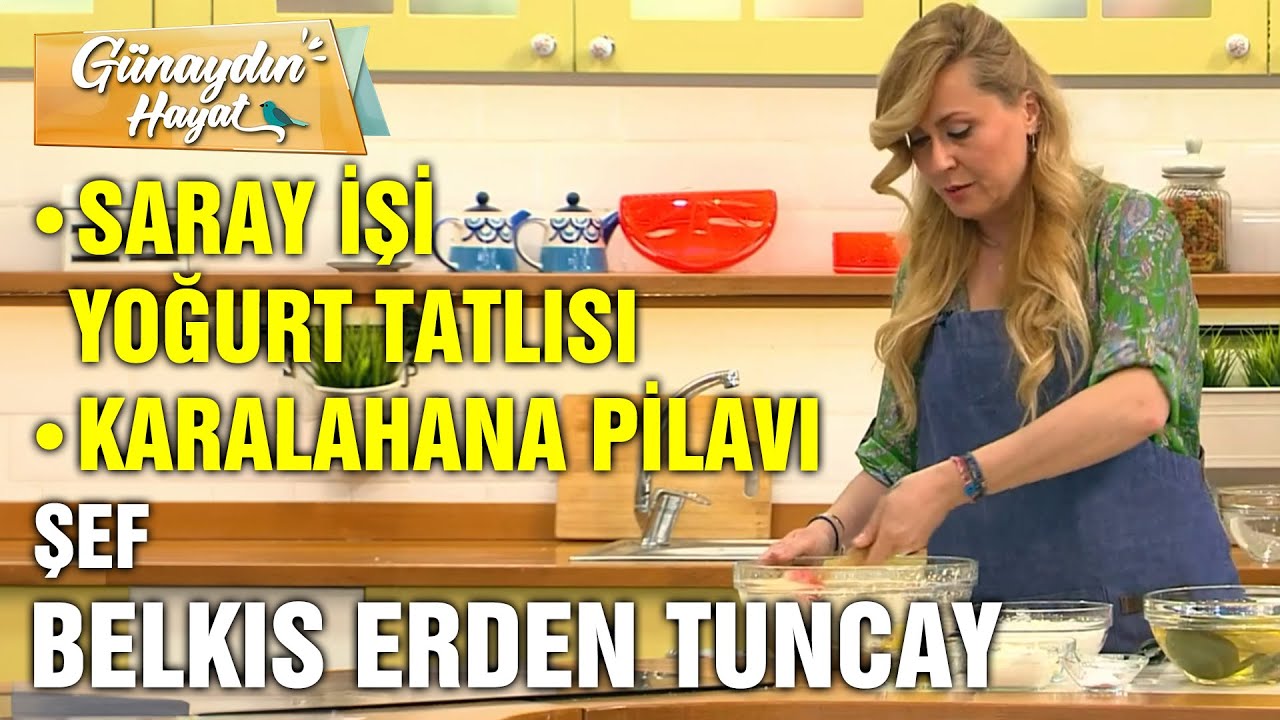 Şef Belkıs Erden Tuncay'dan İftar Lezzetleri: Saray İşi Yoğurt Tatlısı ve Karalahana Pilavı Tarifi