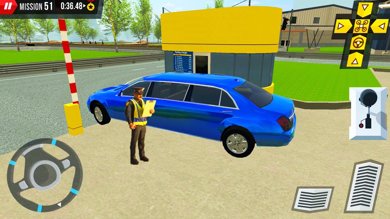 Mercedes Limo Drive Near Airport - Parking Simulation 3D - Android Gameplay