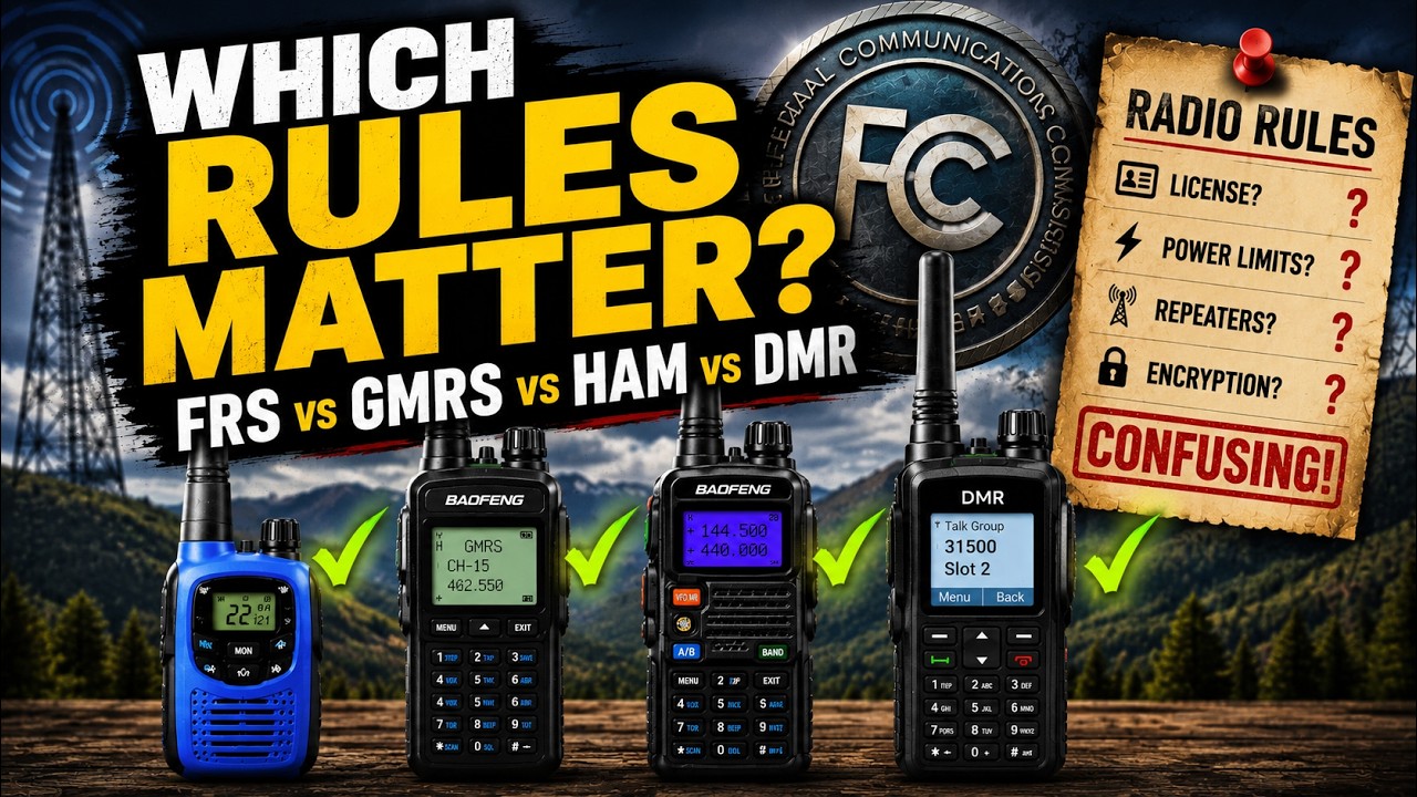 Which Radio License Rules You Can Bend & Which You Can't | FRS, GMRS, Ham & DMR