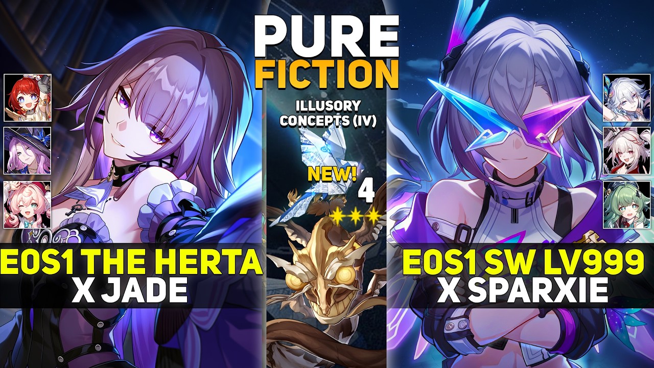 NEW Pure Fiction 4 | E0S1 The Herta x Jade & E0S1 Silver Wolf LV999 x Sparxie | HSR 4.2