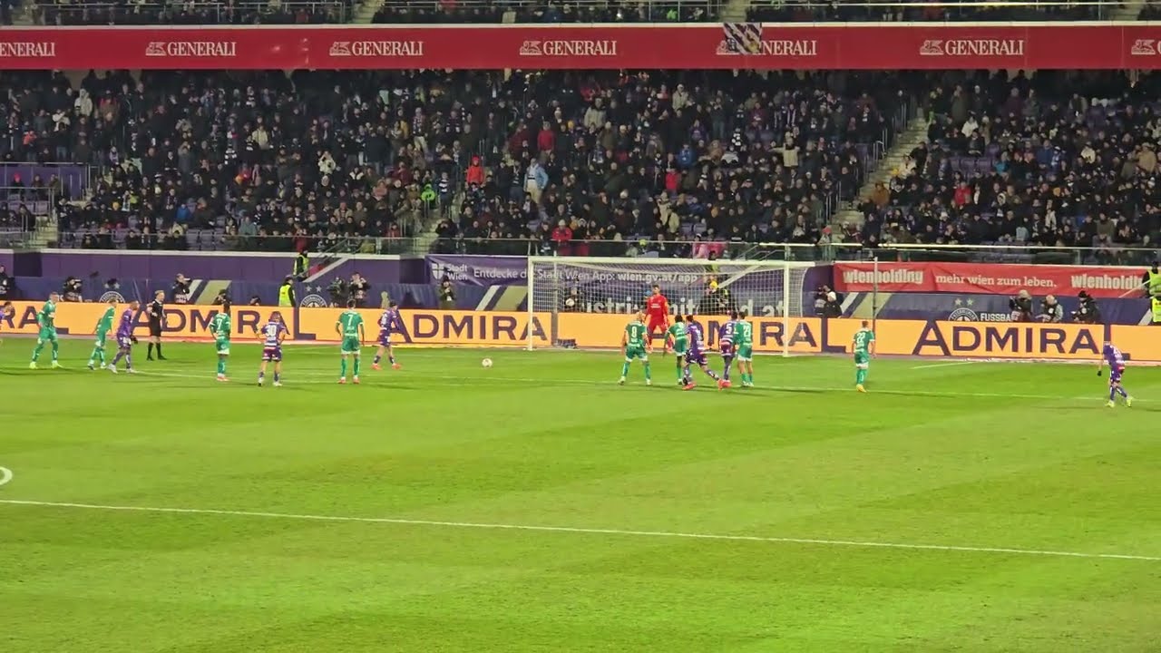 344. Wiener Derby | 16.2.2025 | Elfer und Torjubel 1:1